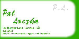 pal loczka business card
